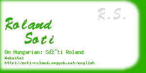 roland soti business card